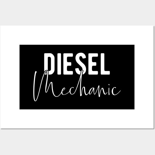 Diesel Mechanic - Machinery Maintaining Wall Art by BlueTodyArt